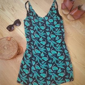Urban Outfitters Leaf Print Slip Dress (new)